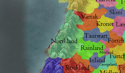 Carte de Northland peu de temps avant l'invasion askiarienne-map