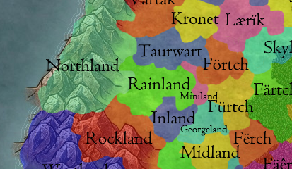 Carte de Rainland peu de temps avant l'invasion askiarienne-map