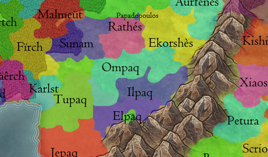 Carte d'Ompaq peu de temps avant l'invasion askiarienne-map