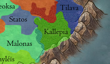 Carte de Kallepia peu de temps avant l'invasion evizienne-map