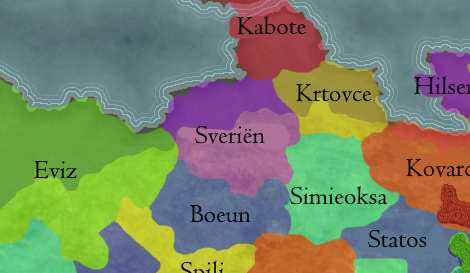 Carte de Sveriën peu de temps avant l'invasion evizienne-map