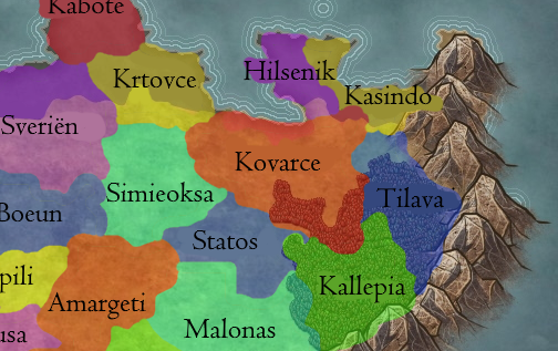 Carte de Kovarce peu de temps avant l'invasion evizienne-map