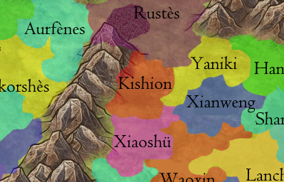 Carte de Kishion peu de temps avant l'invasion chivalienne-map