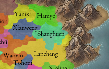 Carte de Shanghuen peu de temps avant l'invasion chivalienne-map